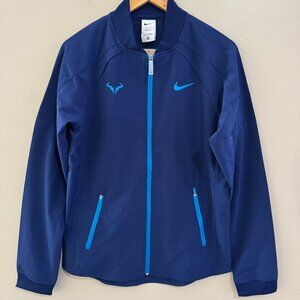 Nike Court Rafa Nadal Full Zip Dri-FIT Tennis Jacket Blue DV2885-492 Men's S NEW